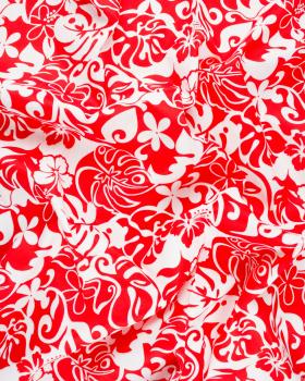 Polynesian fabric ORI Red - Tissushop